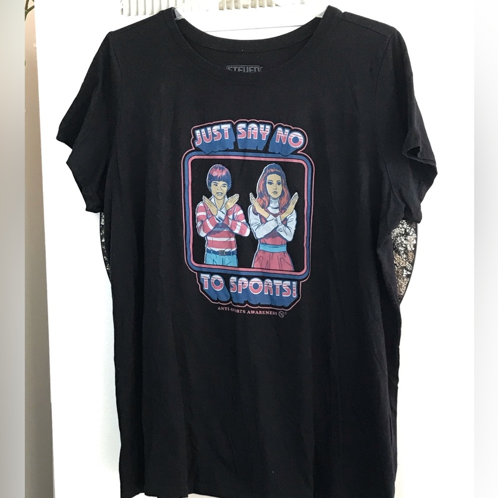 Steve Rhodes 3X Black T-Shirt - Say No To Sports!